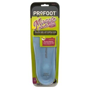 Profoot Miracle Insole Womens 6-10 Self-Molding Ultra-Light Comfort Arch Support